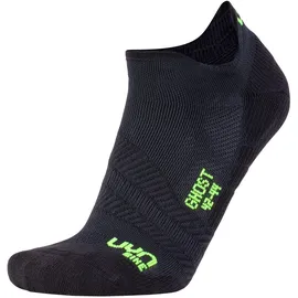 Uyn Cycling Ghost Fahrradsocken Herren black/yellow fluo 45-47