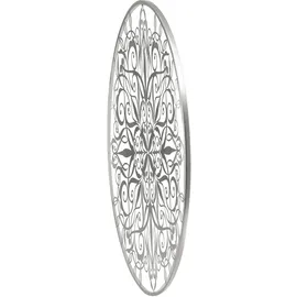 Art for the home Wandbild ART FOR THE HOME "Mandala Rund", silber (farbe bild(er): silber), B:80cm H:80cm T:1,2cm Ø:1,2cm, Metall, Bilder, Luxus Metal Art Wanddeko