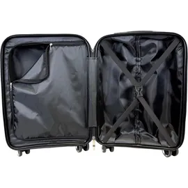 warenhandel könig Aruba Koffer-Set 3-tlg. schwarz