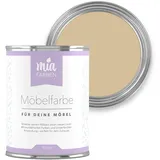 miafarben Möbelfarbe für Holz 750ml, Kreidefarbe, Möbellack ohne schleifen, Kreidelack (Mias Sandkorn)