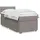 vidaXL Boxspringbett mit Matratze Taupe 140x200 cm Stoff