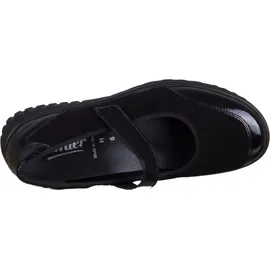 Semler Lena Lack Chevreau Spangenballerina schwarz in Gr. 38 - 38