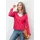 GOLDNER Kaschmirstrickjacke mit V-Ausschnitt Pink 24