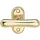 Marchesi Marchesi, Fenstergriff ELEGANT - sichtbar geschraubt, 7x32, Messing poliert