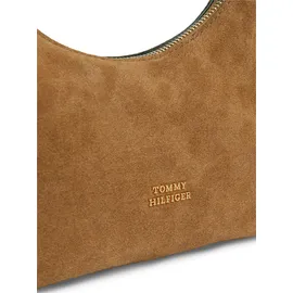Tommy Hilfiger TH Statement Mini Schultertasche Leder Cognac