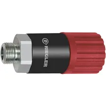 Riegler Dreh-Sicherheitskupplung NW 8 ISO 6150 C Stahl G 3/8 AG