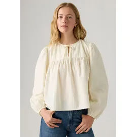 Levi's Levi's® Klassische Bluse JOSEPHINE LS HOLI mit elastischem Bund weiß S (36)