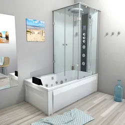 Whirlpool Wanne Duschtempel Dusche Duschkabine K05-L03-WP 180x90 cm ohne 2K Scheiben Versiegelung