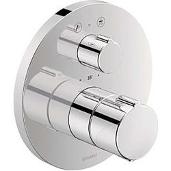 Duravit C.1 Brausethermostat C14200014010 chrom, 2 Verbraucher, Ab- und Umstellung