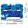 WAGO GmbH& Co. KG Durchgangsklemme 4qmm,blau,2-Leiter 2004-1204