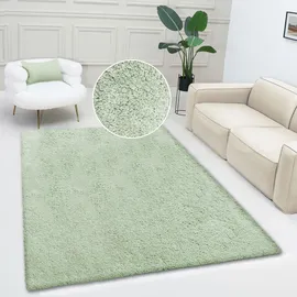 OTTO home Teppich OTTO HOME "Desner, Hochflor Teppiche" Gr. 6, grün, B:200cm H:35mm L:300cm, Kunstfaser, Teppiche, Teppich, Mikrofaser, weich, flauschig, Wohnzimmer, Schlafzimmer, Kinderzimmer