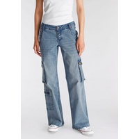 Alife & Kickin Low-rise-Jeans »Cargo-Jeans KyraAK«, NEUE KOLLEKTION, Gr. 30 - Länge 30, blue used, , 58988002-30 Länge 30