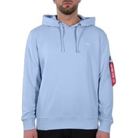 Alpha Industries X-Fit Hoody Kapuzensweat für Herren Light Blue