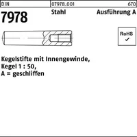 Reyher Kegelstift DIN 7978/ISO 8736 Innengewinde A 20x 70