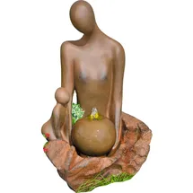 Granimex Wasserspiel Sophi Polystone mit LED-Beleuchtung und Quellkugel 79x46x34 cm