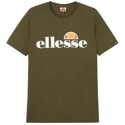 ellesse Herren T-Shirt SL PRADO TEE - Kurzarm, Crewneck, Rundhals, Logo-Print Khaki 2XL