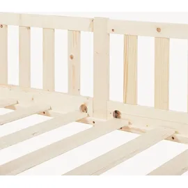[en.casa] Kinderbett Tanna 80 x 160 cm Kiefer massiv natur beige