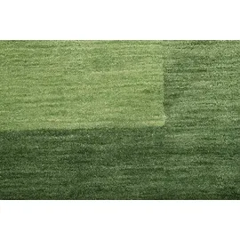 THEKO Wollteppich THEKO "Gabbeh Super, Handweb, auch als Läufer erhältlich, reine Wolle" Gr. 7, grün, B:240cm H:9mm L:340cm, Wolle, Teppiche, Schlafzimmer, Wohnzimmer, Esszimmer, auch als Bettumrandung