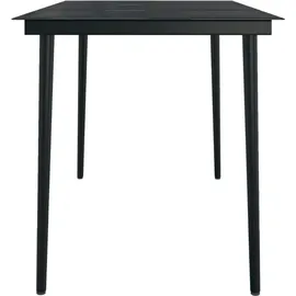 vidaXL Garten-Essgruppe 5-tlg. Grau/Schwarz