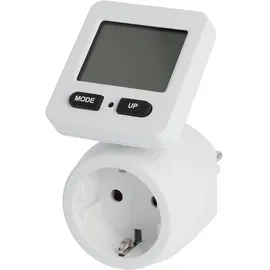 Unitec Energiekosten-Messgerät 180° drehbares Display weiß