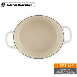 Le Creuset Signature Bräter 31 cm oval meringue