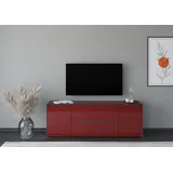 Set One by Musterring Reno TV-Lowboard 182 cm Rot/Bordeaux Glas
