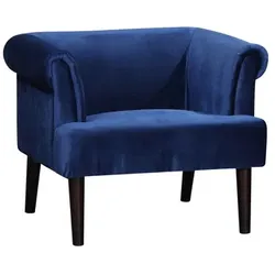 ATLANTIC home collection Loungesessel »Charlie«, BxHxL: 86 x 70 x 74 cm - blau