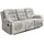 luma-home Couch Chenille 3-Sitzer Grau