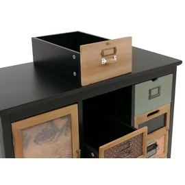 Mendler HWC-O63 Apothekerkommode 80x91x40 schwarz