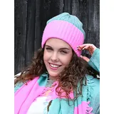 Zwillingsherz Beanie Kaschmir Ribbon Salbei Rose