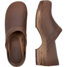 Sanita Clog Wood-Julie Closed für Damen - Antikbraun - 42 - Braun - 42