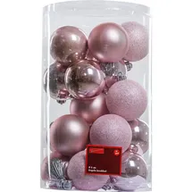 Trendline Christbaumkugeln 25 Kugeln Ø 6 cm Rosa Weihnachtskugeln Weihnachten