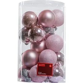Trendline Christbaumkugeln 25 Kugeln Ø 6 cm Rosa Weihnachtskugeln Weihnachten
