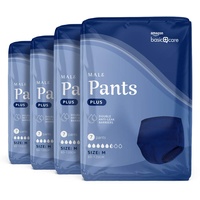 Amazon Basic Care Men’s Pants Plus Medium, 4 Packungen