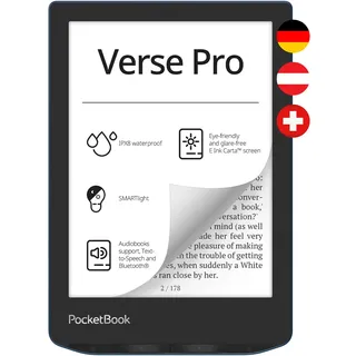 Pocketbook Verse Pro eReader azure mit 300 DPI 16 GB