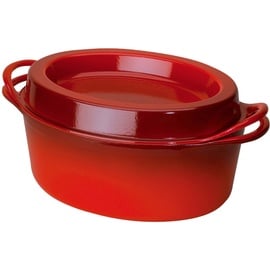 Le Creuset Doufeu Bräter 32 cm oval kirschrot