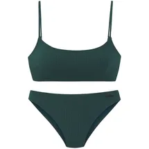 ELBSAND Bustier-Bikini Damen Grün 42 Cup A/B