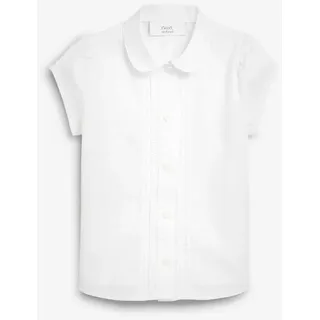 Next Langarmbluse Bluse mit Puffärmeln und Spitzendetails (1-tlg) weiß 128 (8J)