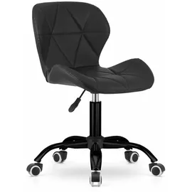 home collective Drehstuhl Leder Schwarz