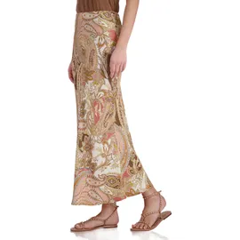 Monari Maxirock Damen Paisleymuster Braun 38