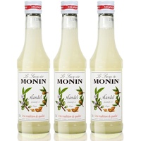 3x Monin Mandel Sirup, 250 ml Flasche