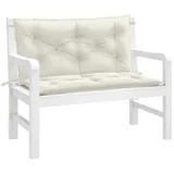 vidaXL Gartenbankauflage 100 x 50 x 7 cm melange creme 2 St.