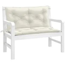 vidaXL Gartenbankauflage 100 x 50 x 7 cm melange creme 2 St.