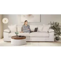 Home affaire Big-Sofa Soft&Cosy XL, Mega Sofa, in Cord, inklusive Kissen beige