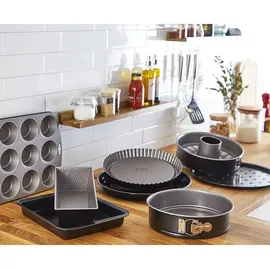 Lagostina Gustosa aus Stahl, antihaftbeschichtet, für Backofen, Schwarz, Durchmesser 32 cm