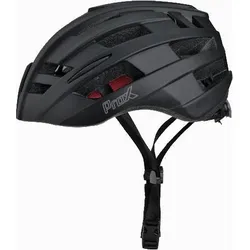 Fahrradhelm Rennrad/MTB – Groß 55/61 cm – Rotes Fahrradlicht – Herren/Damen SCHWARZ L