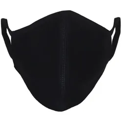 10 PCs. Stoffmaske mit 3 Schichten - schwarz - TeeShoppen