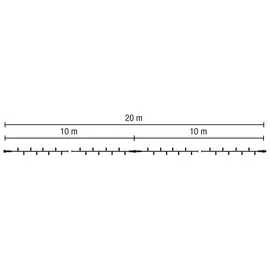 Scharnberg & Hasenbein LED-Lichterkette 20 m Weiß