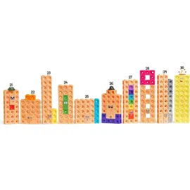 Learning Resources MathLink Würfel Zahlenblöcke 21–30 Aktivität Set