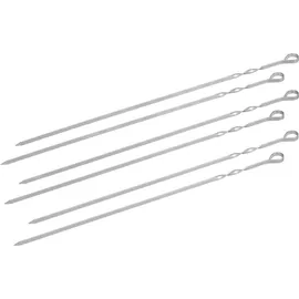 Monolith Rotisserie Spieß-Set 9 Stück rostfrei silber
